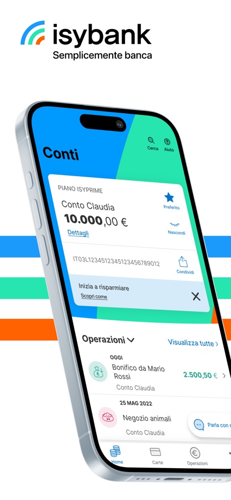 isybank - The app provides a clear dashboard, displaying the current account balance and recent financial operations for streamlined management.