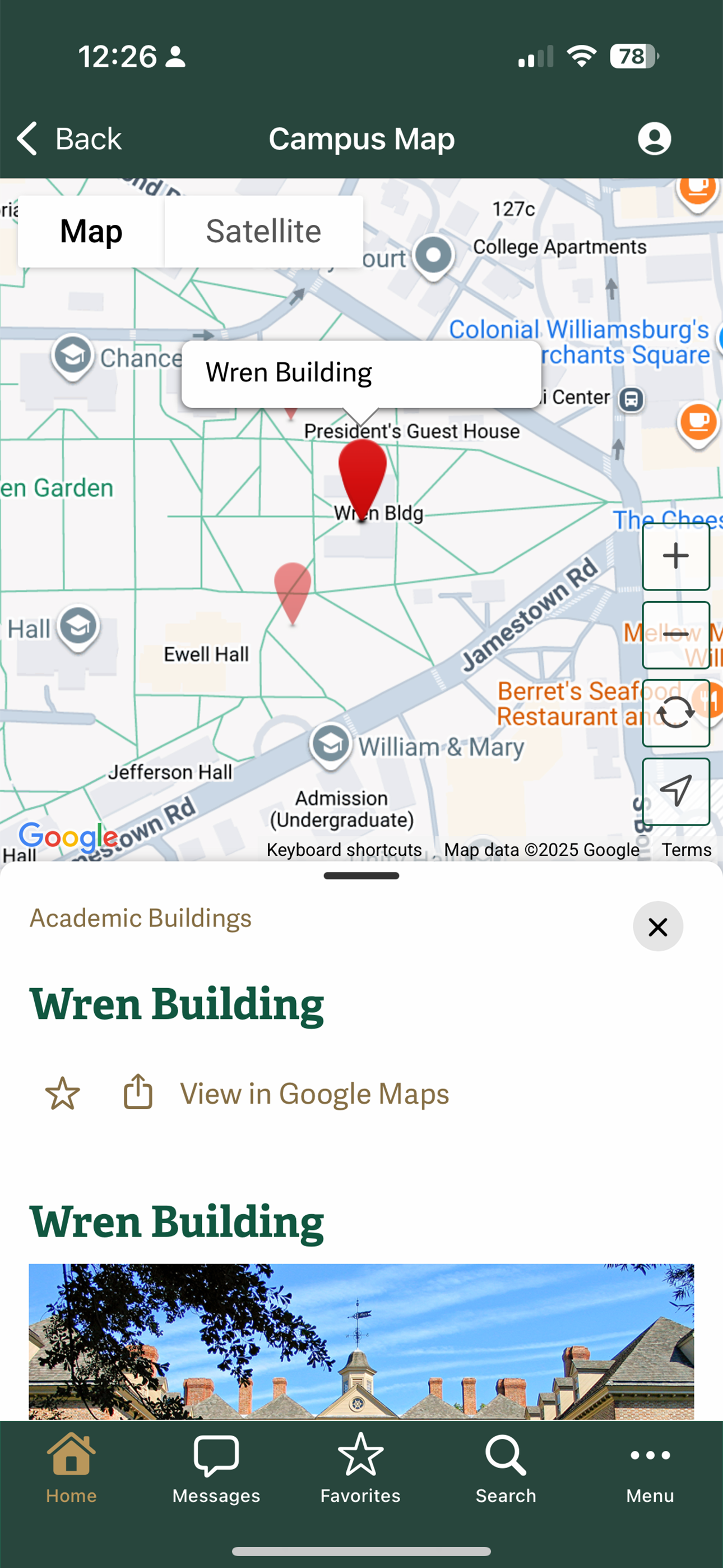 William & Mary Mobile screenshot 6