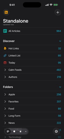lire: RSS Reader Screenshot 2 of 9