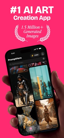 Prompthero: AI Photos & Video iPhone screenshot