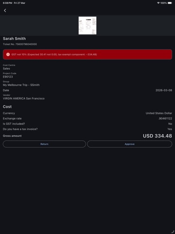 Zeno Expense iPad screenshot 6