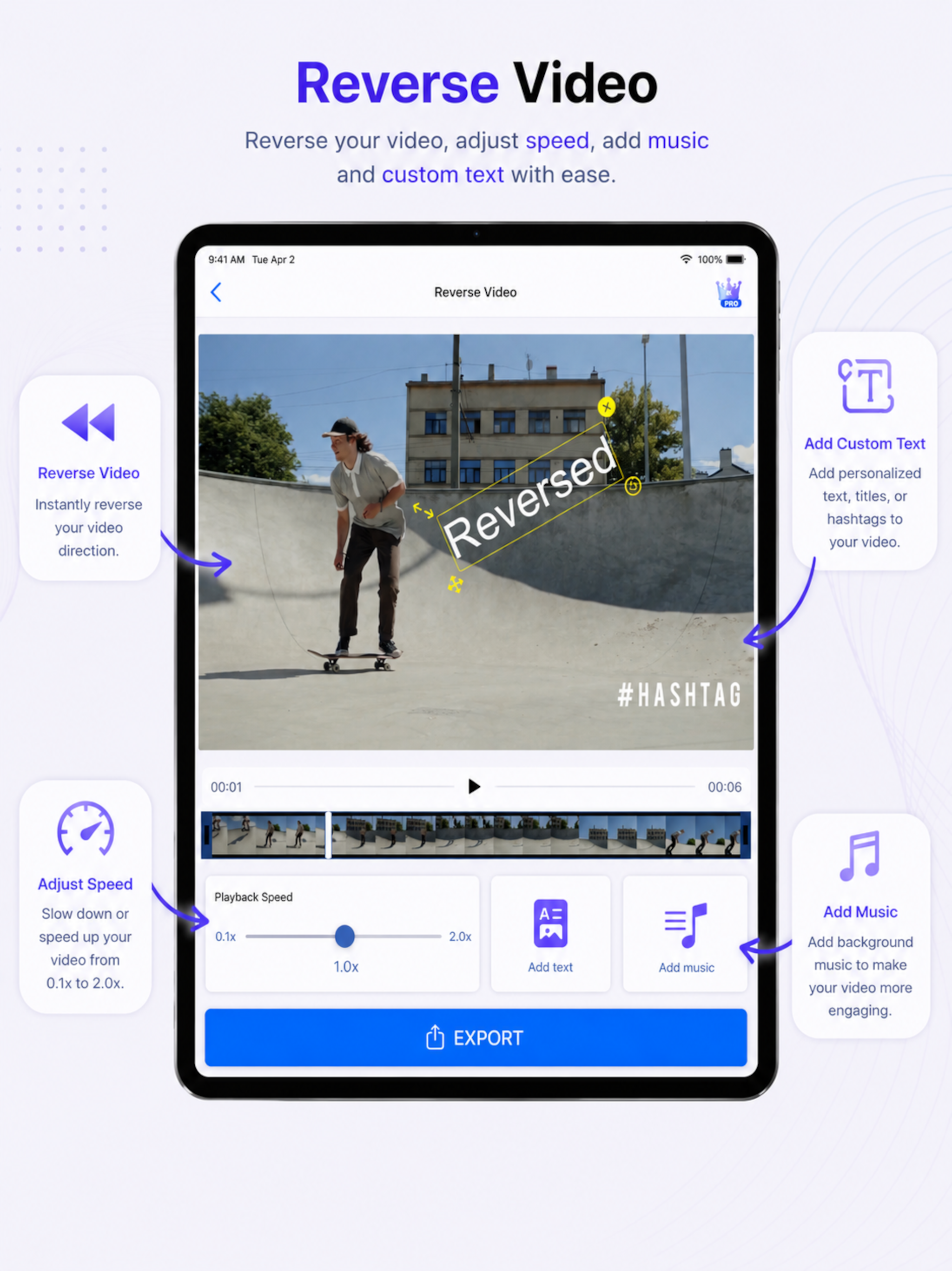 Video rotate + flip video easy