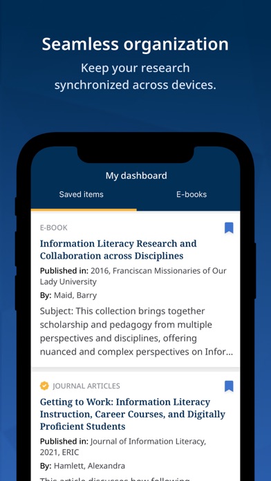 EBSCO Mobile Screenshot