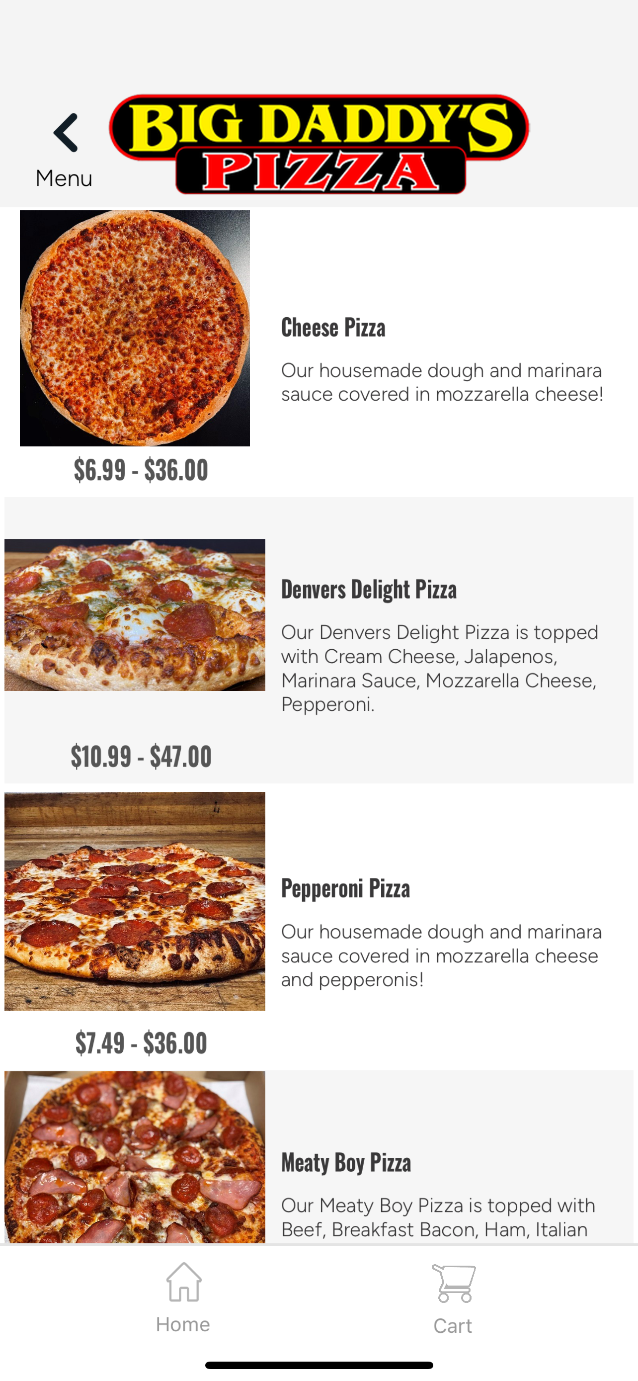 Big Daddys Pizza