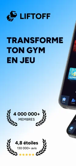 Capture d'écran de Liftoff: Heavy Workout Planner sur iPhone 1