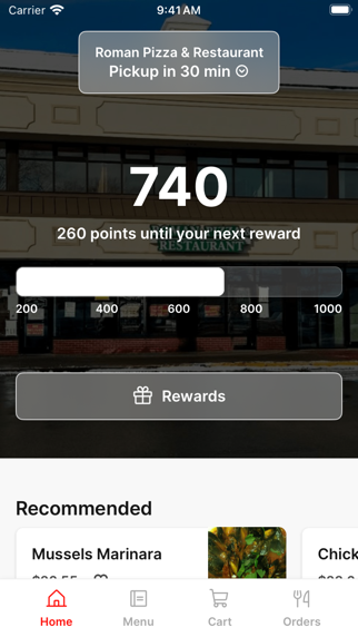 Roman Pizza & Restaurant iPhone screenshot 1 - Food & Drink app