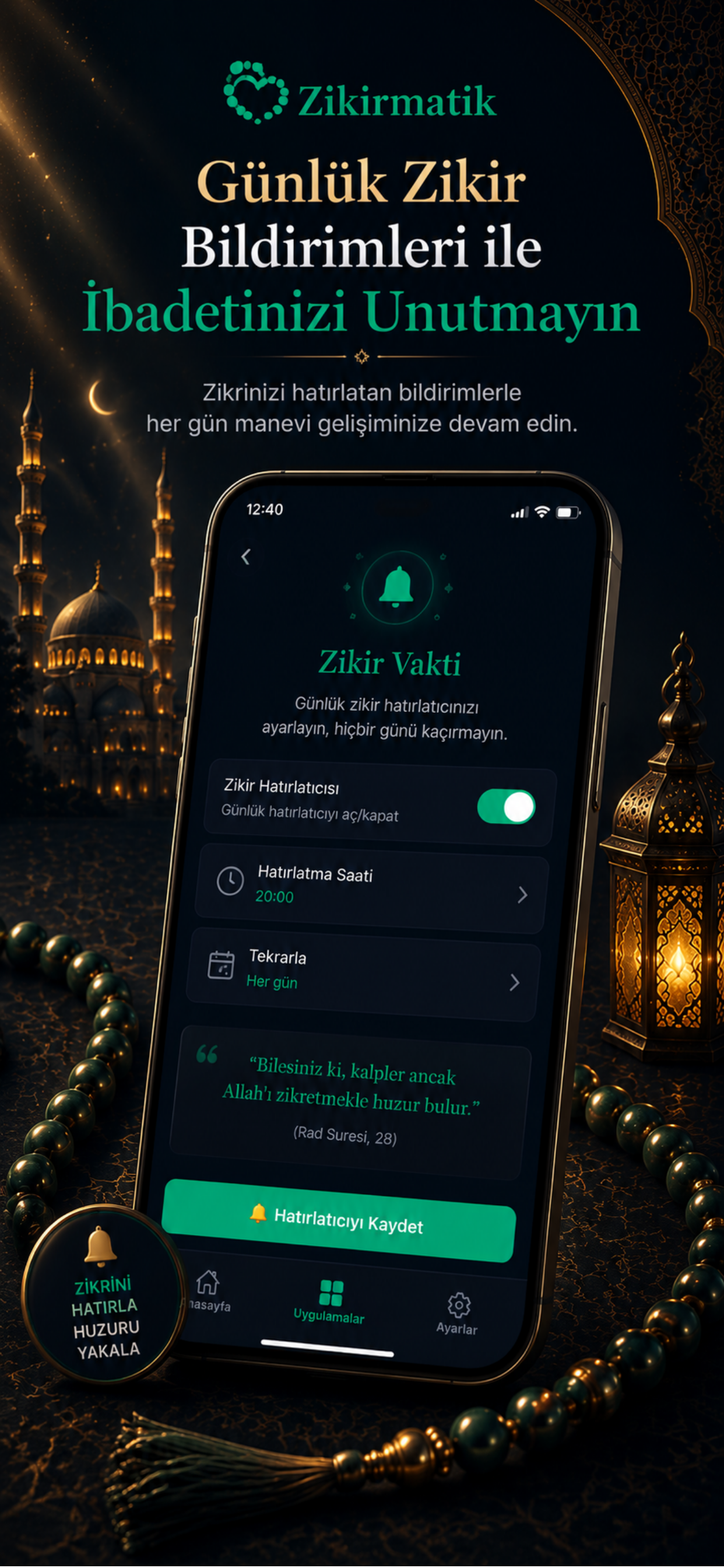 Zikirmatik: Ezan Dua Kıble screenshot 8