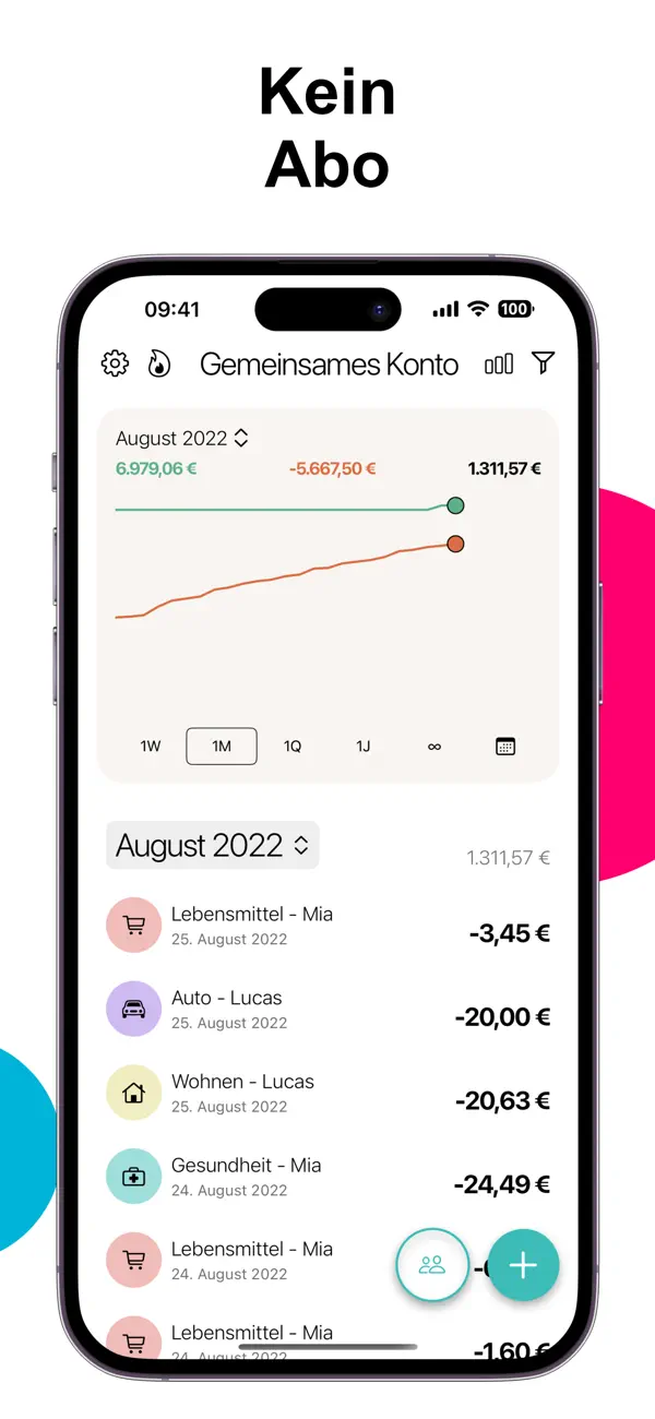Haushaltsbuch Ausgaben Monee Screenshot 2