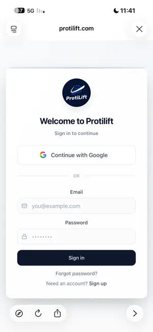 Protilift screenshot 1