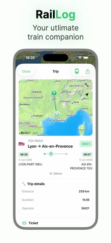 RailLog screenshot