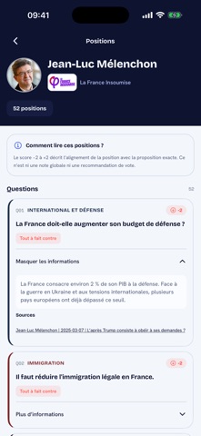 Citoyen 2027 iPhone screenshot 5