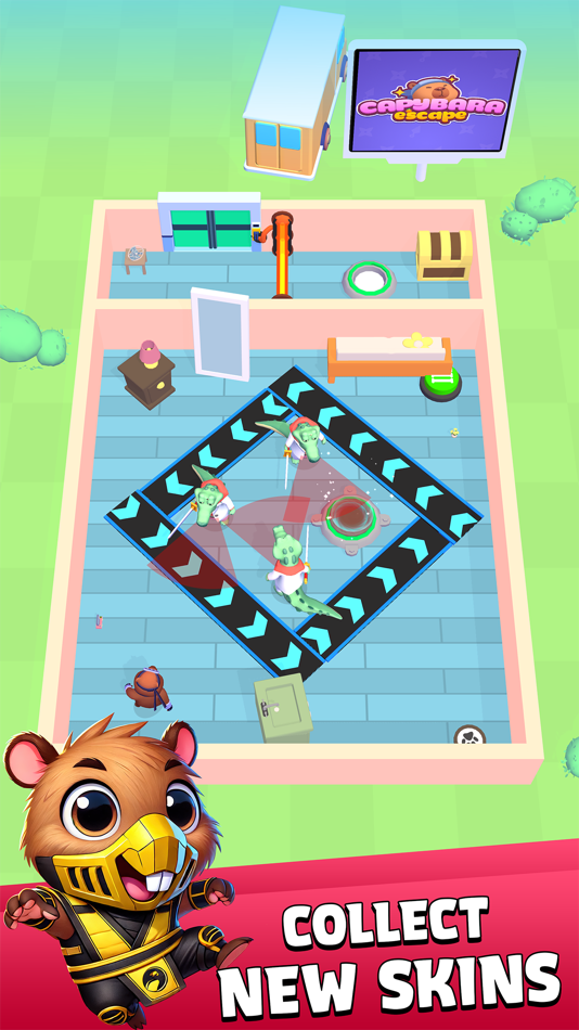 #3. Capybara Escape: Ninja Game (iOS) By: ICEBEAR., JSC