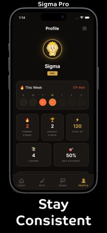 Sigma:Think Like A Billionaire iPhone screenshot