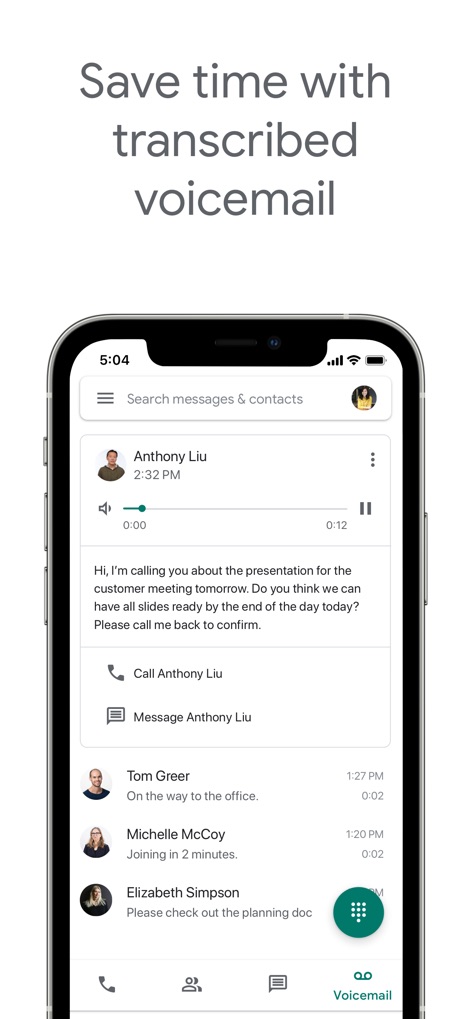 Google Voice - Buzón de Voz Inteligente