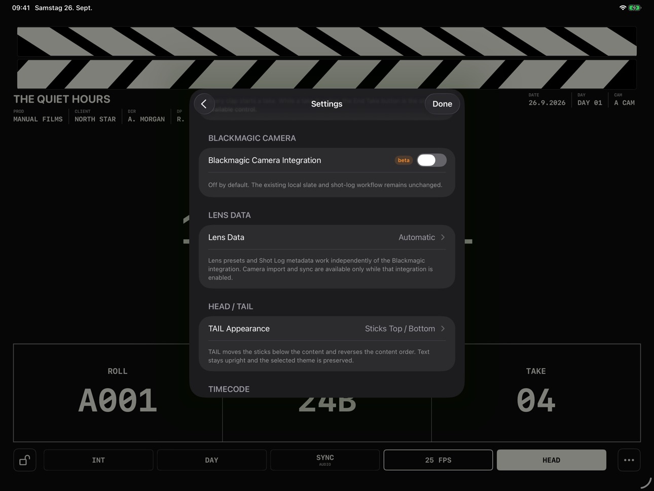 Screenshot 5 of Clappy – Digital Film Slate