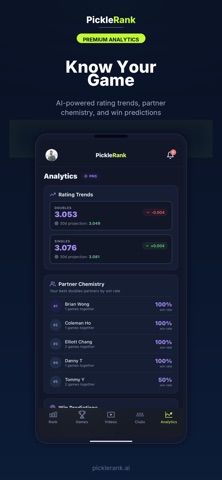 PickleRank AI iPhone screenshot