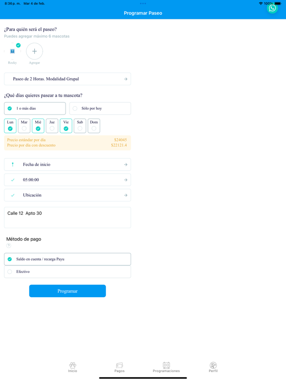 Wakypet iPad screenshot 7 - Travel app