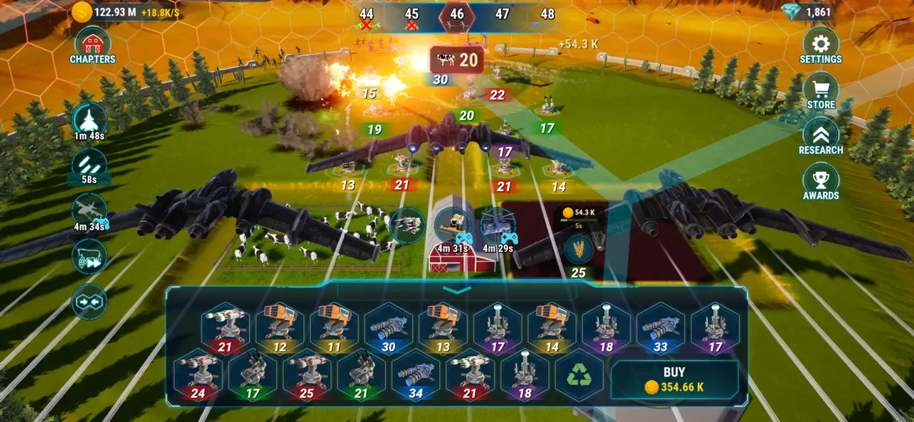 Screenshot #1 pour Ferme Galactique: Fusion TD