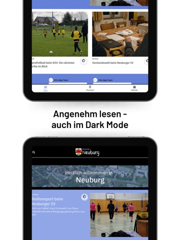 Gemeinde Neuburg iPad screenshot