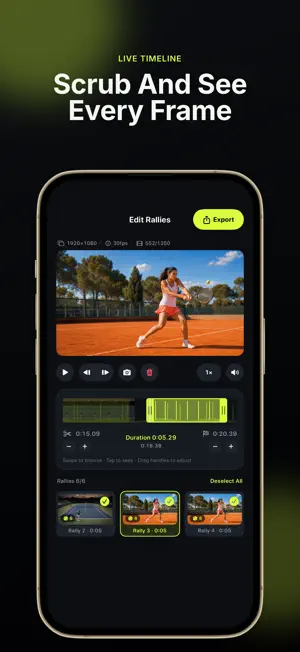 RallyTrim: Tennis Video Editor screenshot 2
