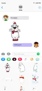 Animated Polar Bear Stickers! screenshot #4 for iPhone