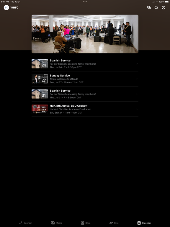 World Harvest Family Church iPad screenshot 3 - Education app