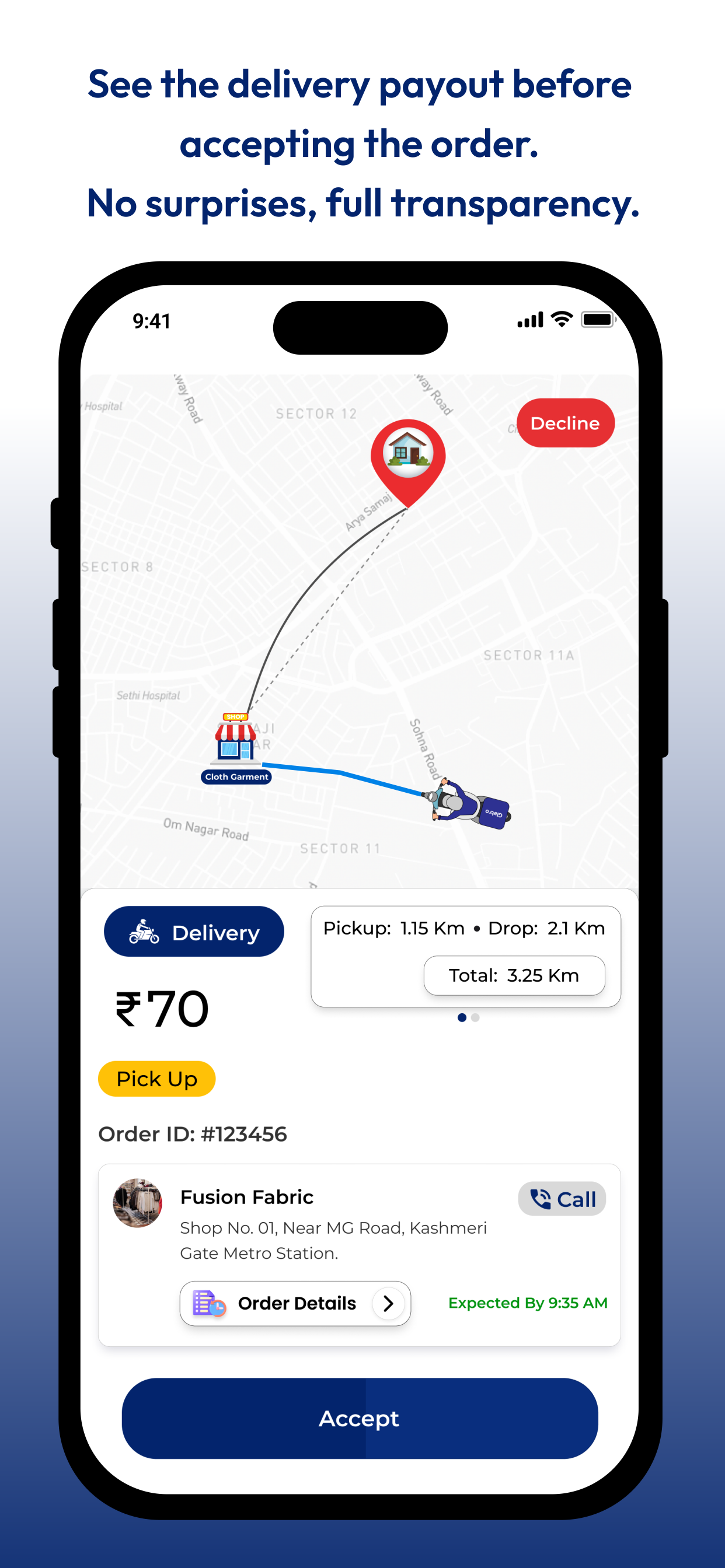 Glatro Delivery Partner screenshot 3