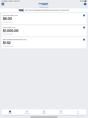 Central Bank AR iPad screenshot