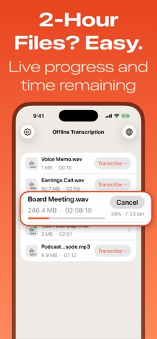 Offline privacy transcription Screenshot 2 of 5