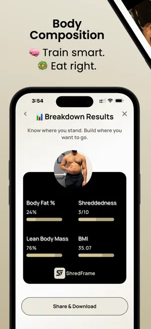 ShredFrame - Calorie Tracker iPhone screenshot 4