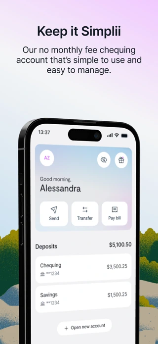 Simplii Financial App Store search result