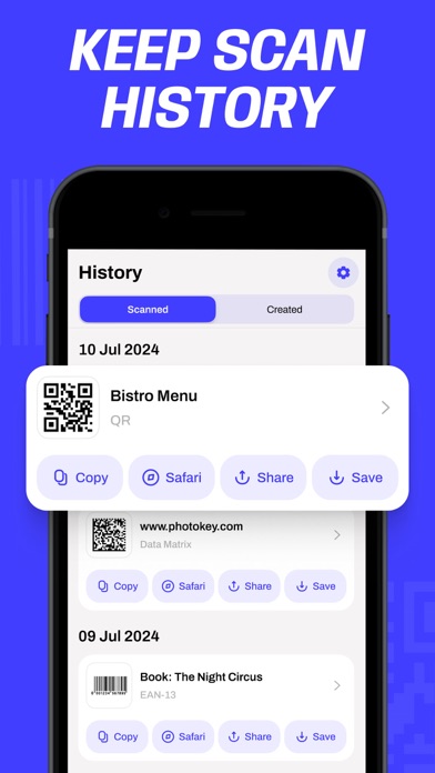 QR Code. Scanner & Reader App Screenshot
