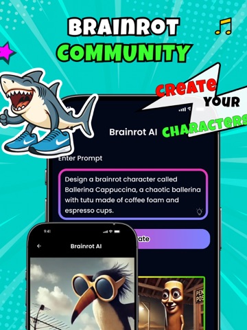 AI Italian Brainrot Creator iPad screenshot