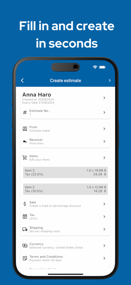 Estimate maker, contractor app screenshot 3