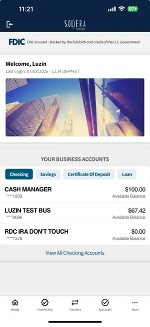 Solera National Bank Business screenshot 1