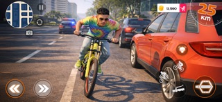 Urban Bicycle Delivery Games iPhone screenshot