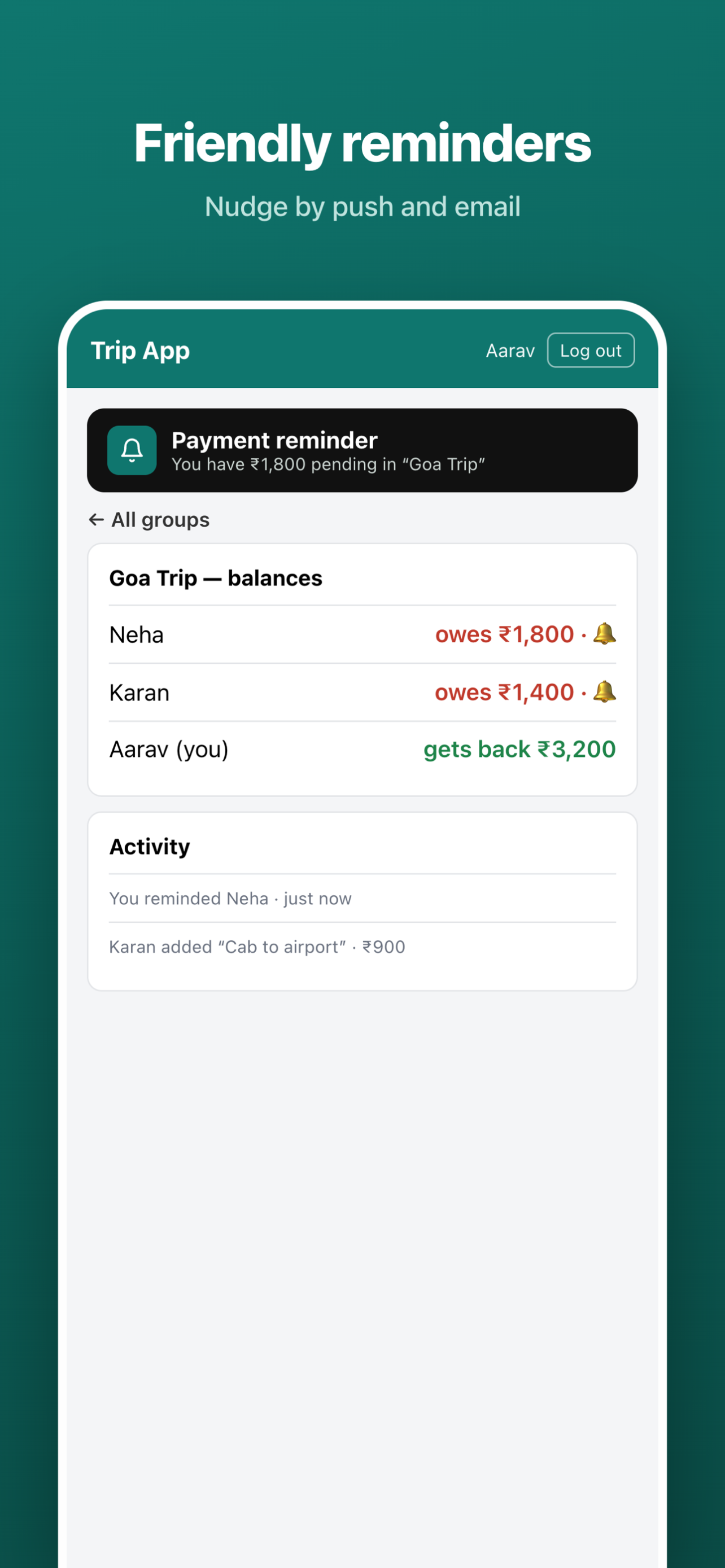 Trip App – Split Expenses screenshot 7