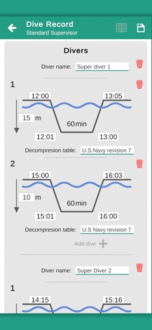 Commercial Diving E-Logbook screenshot