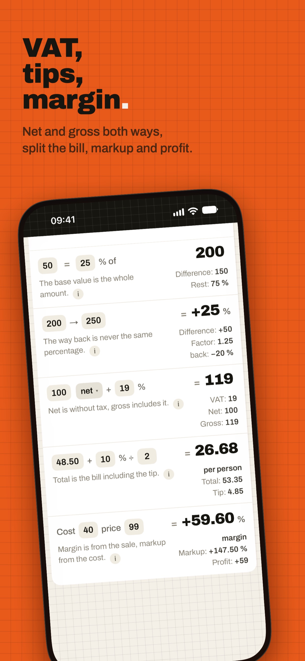 Screenshot 4 of Prozent – Percent Calculator