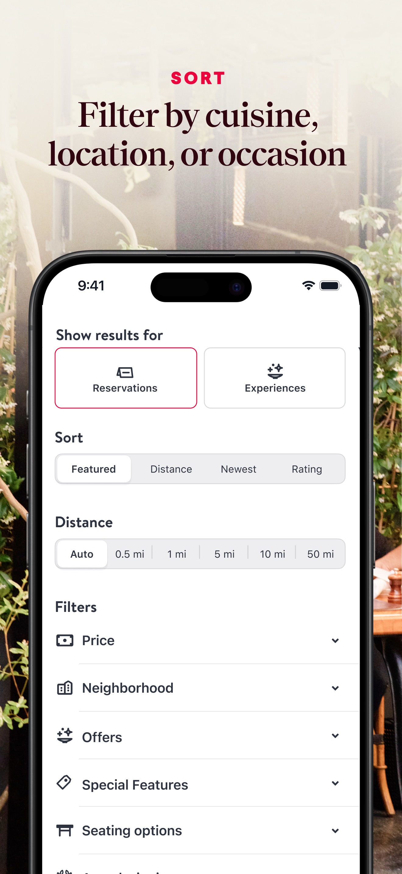 OpenTable 스크린샷 5