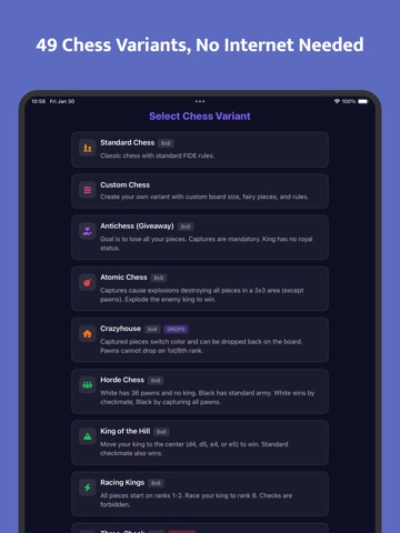 Chess Offline AI & Multiplayer iPad screenshot