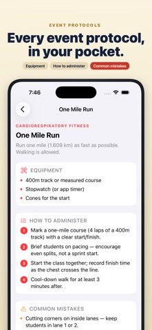 Presidential Fitness Tests iPhone screenshot