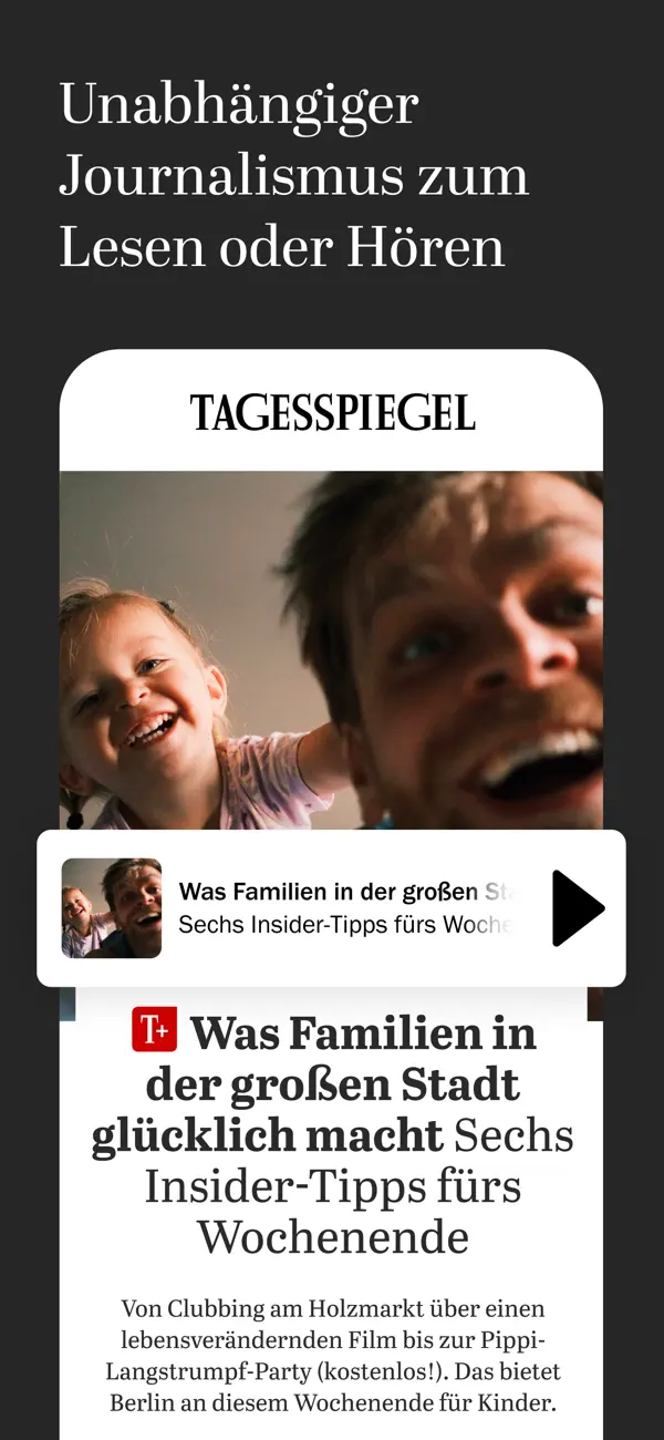 Screenshot #1 pour Tagesspiegel - Nachrichten