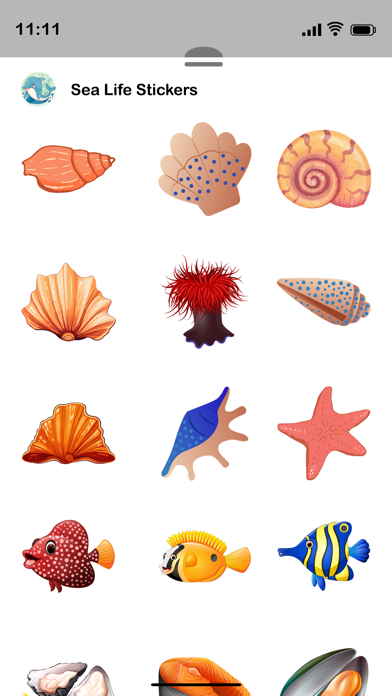 Sea Life Stickers Screenshot 4 - AppWisp.com Sea Life Stickers Screenshot 4 - AppWisp.com