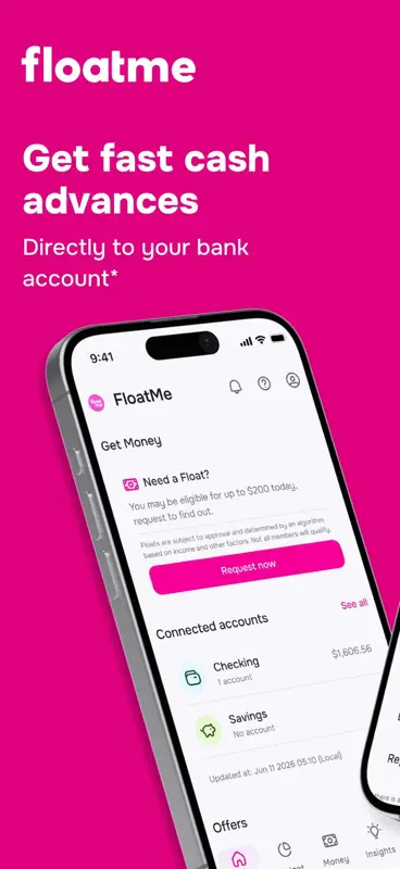 FloatMe: Fast Cash Advance App screenshot 1 of 6