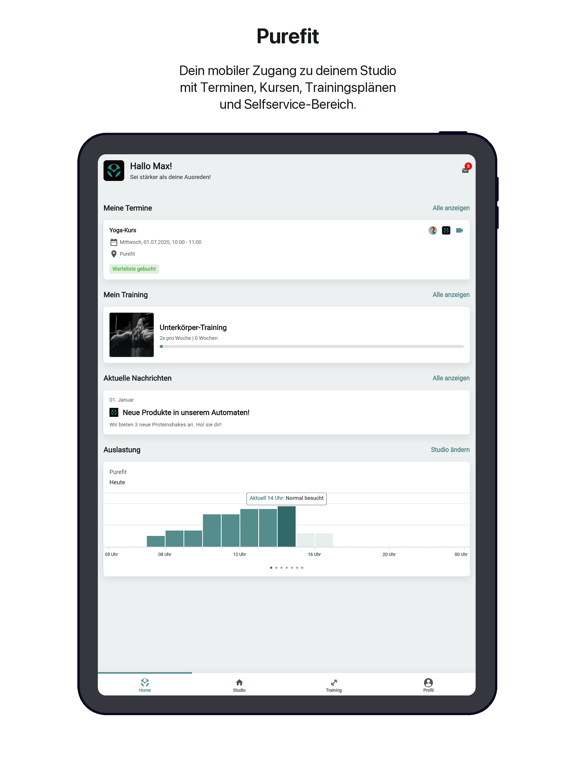 Purefit app screenshot