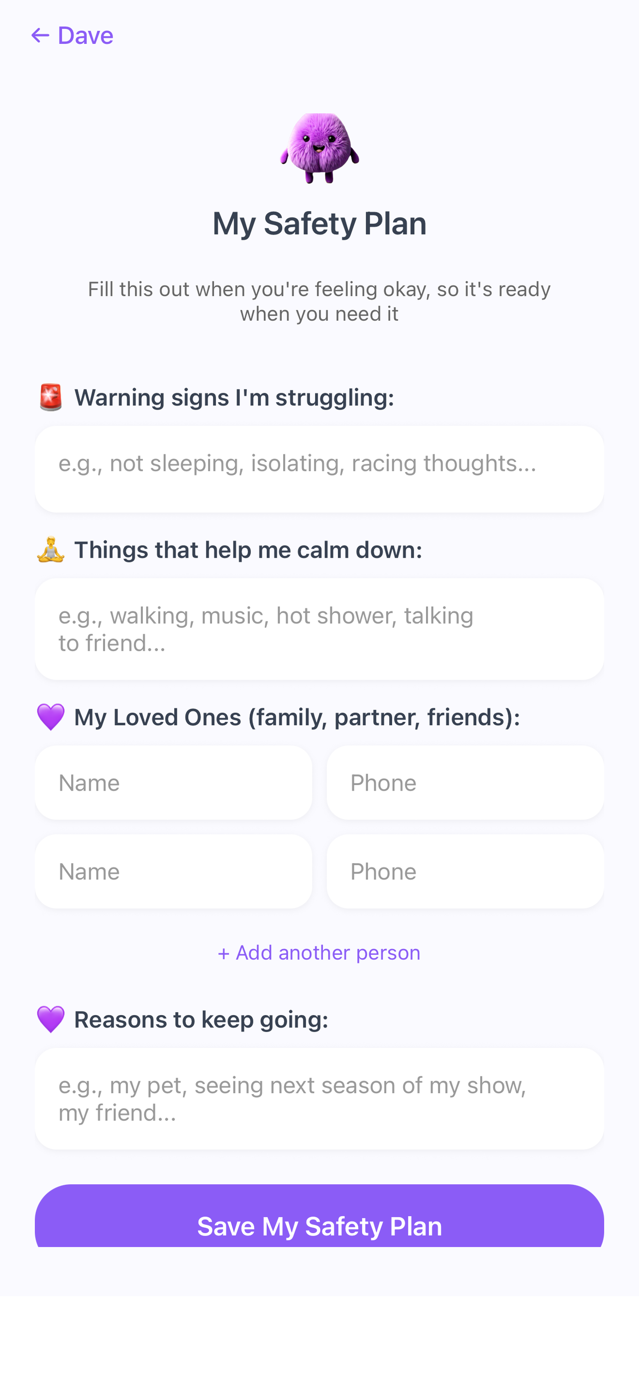 Dave - Your Calming Companion
