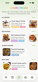 Meal Planner - WeeklyMeals screenshot