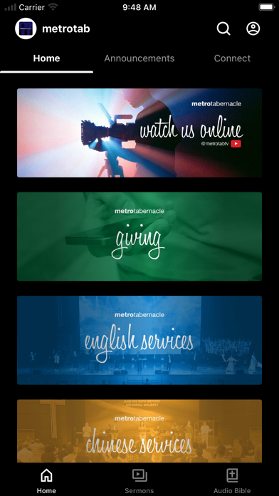 Metro Tabernacle App Screenshot