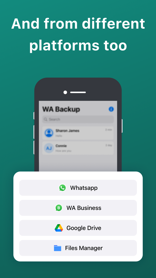 #7. WT Chat Backup Restore Delete (iOS) 게시자: Liger Infotech
